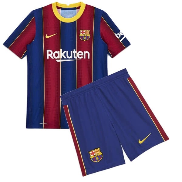 Camiseta Barcelona Replica Primera Ropa Niños 2020/21 Azul Rojo